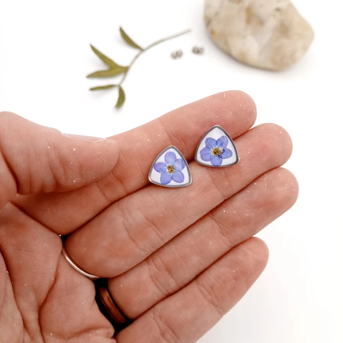 Náušnice - Mini trojuholníky 2