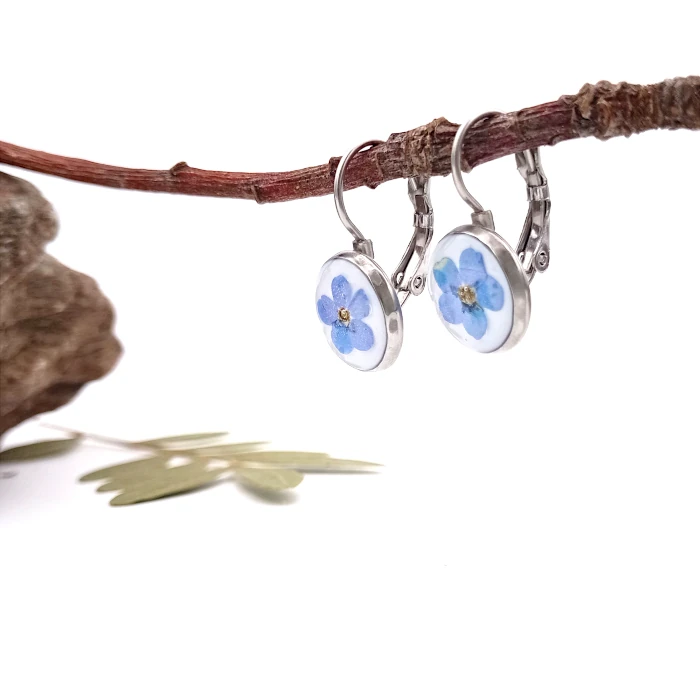 Náušnice - Maličké nezábudky 2