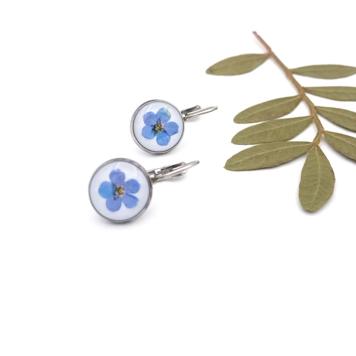 Náušnice - Maličké nezábudky 2