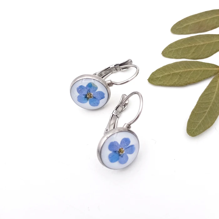 Náušnice - Maličké nezábudky 2