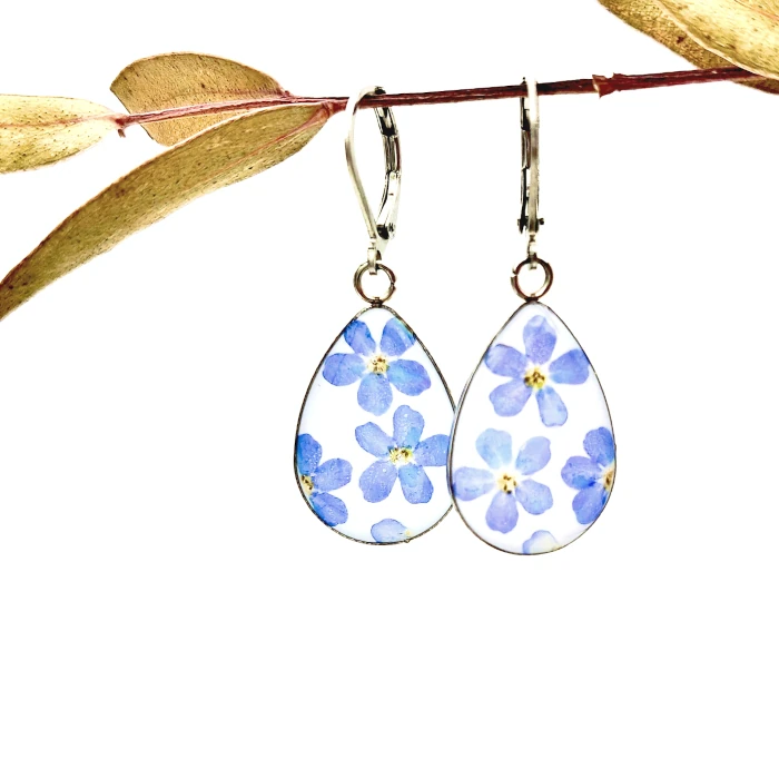 Náušnice - Nezábudkové 7