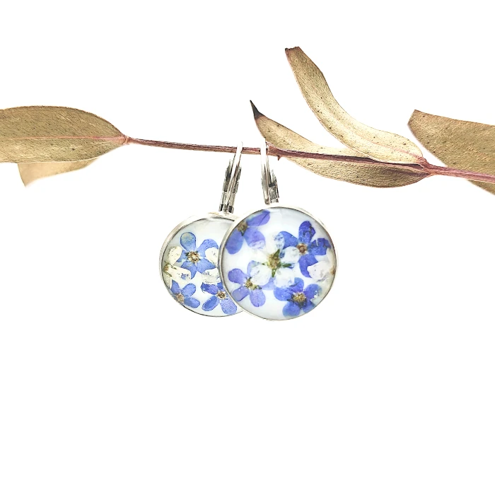 Náušnice - Nezábudkové 8