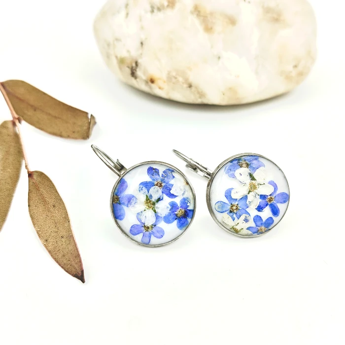 Náušnice - Nezábudkové 8