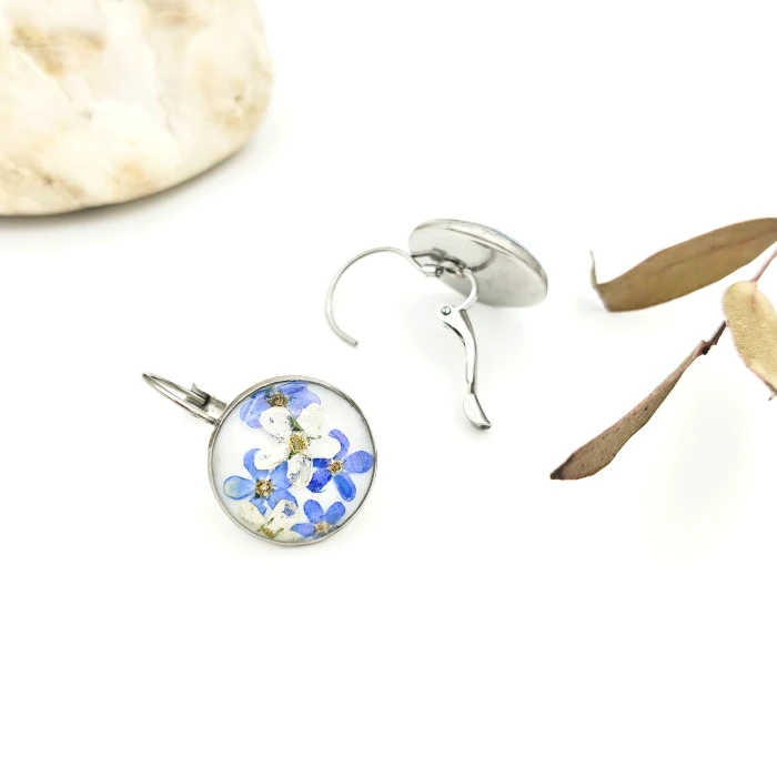 Náušnice - Nezábudkové 8