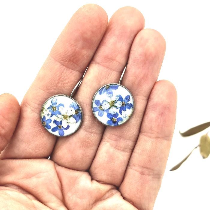 Náušnice - Nezábudkové 8