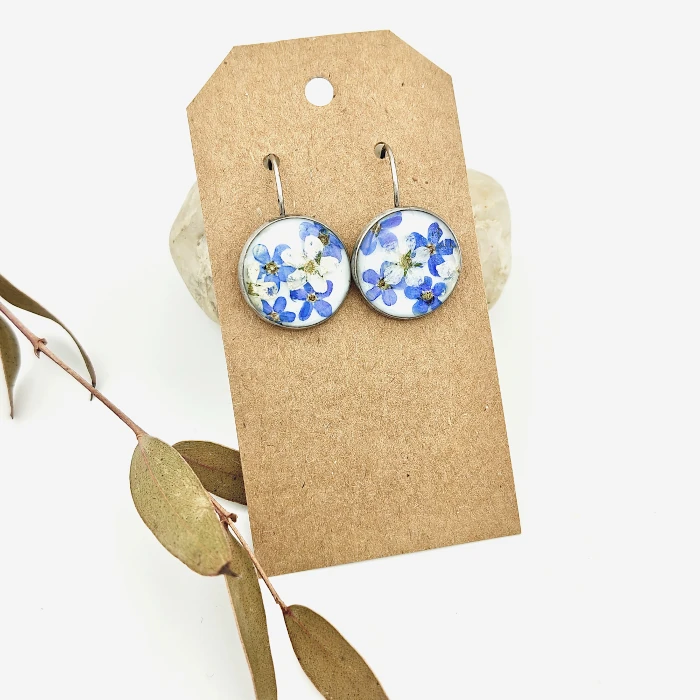 Náušnice - Nezábudkové 8