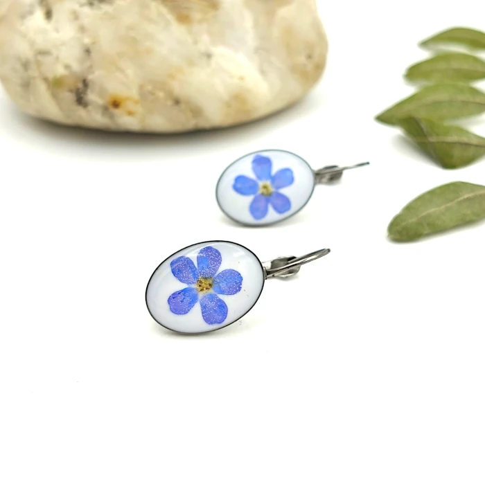 Náušnice - Nezábudkové 10