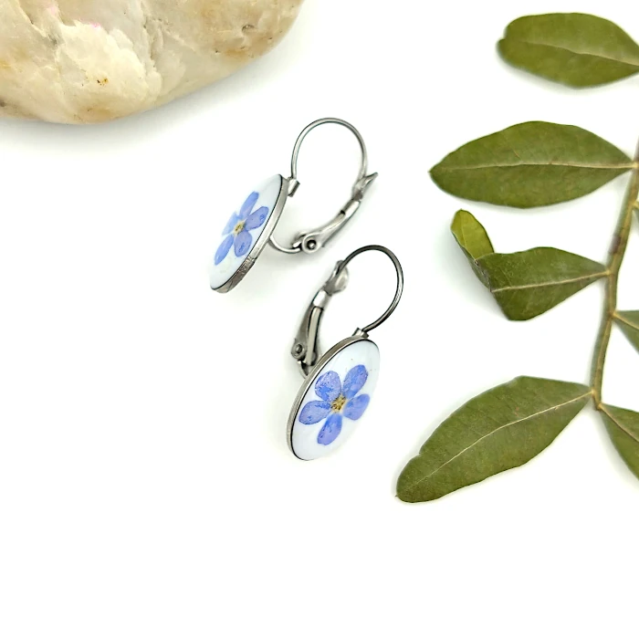 Náušnice - Nezábudkové 10