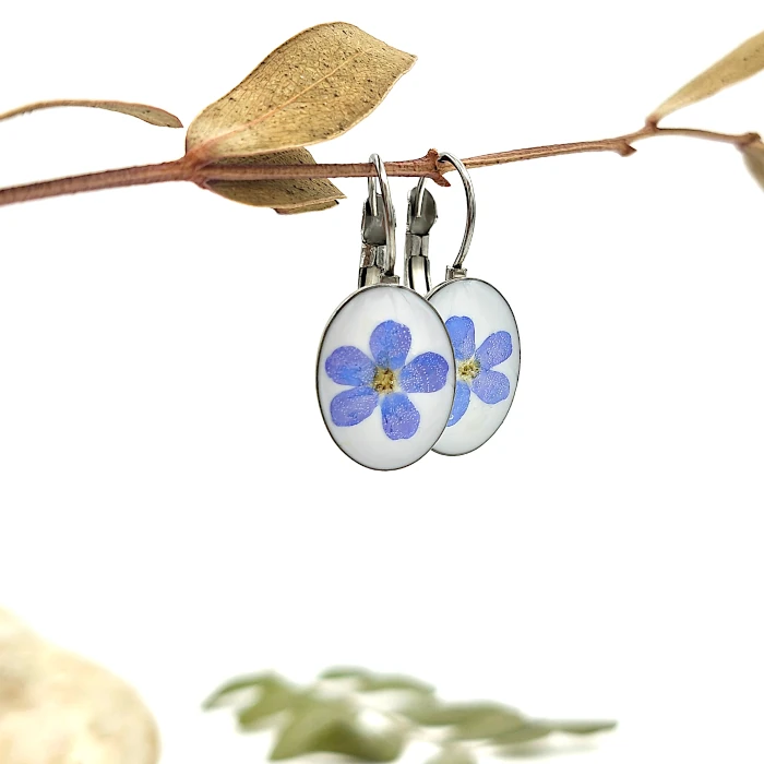 Náušnice - Nezábudkové 10