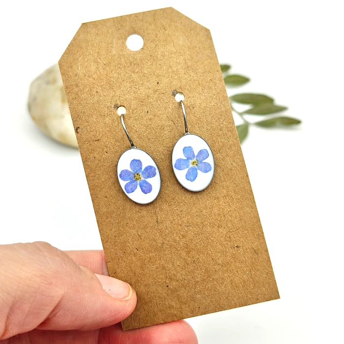 Náušnice - Nezábudkové 10